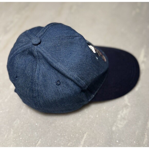 Mickey Mouse USA Flag Patriotic America Denim Jean Hat Cap One Size - Picture 3 of 5